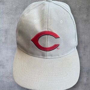 Associated Premium Corp Cincinnati Reds Baseball Cap OSFM Tan Embroidered